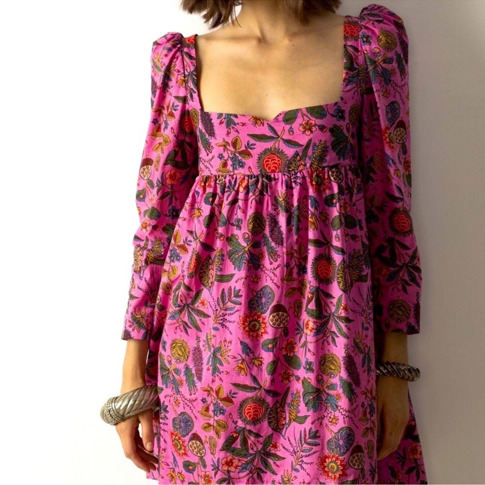 Alix of Bohemia Floral Print Mini Dress | Large